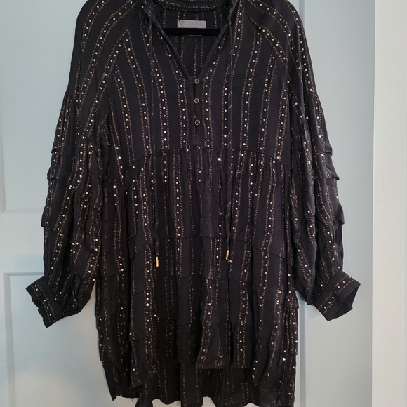 Anthropologie Tops - Anthropologie Quinn Tunic Black Size XS